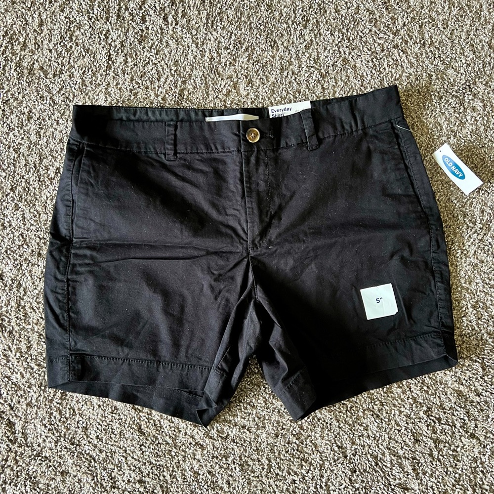 Old Navy Size 12 Black Shorts